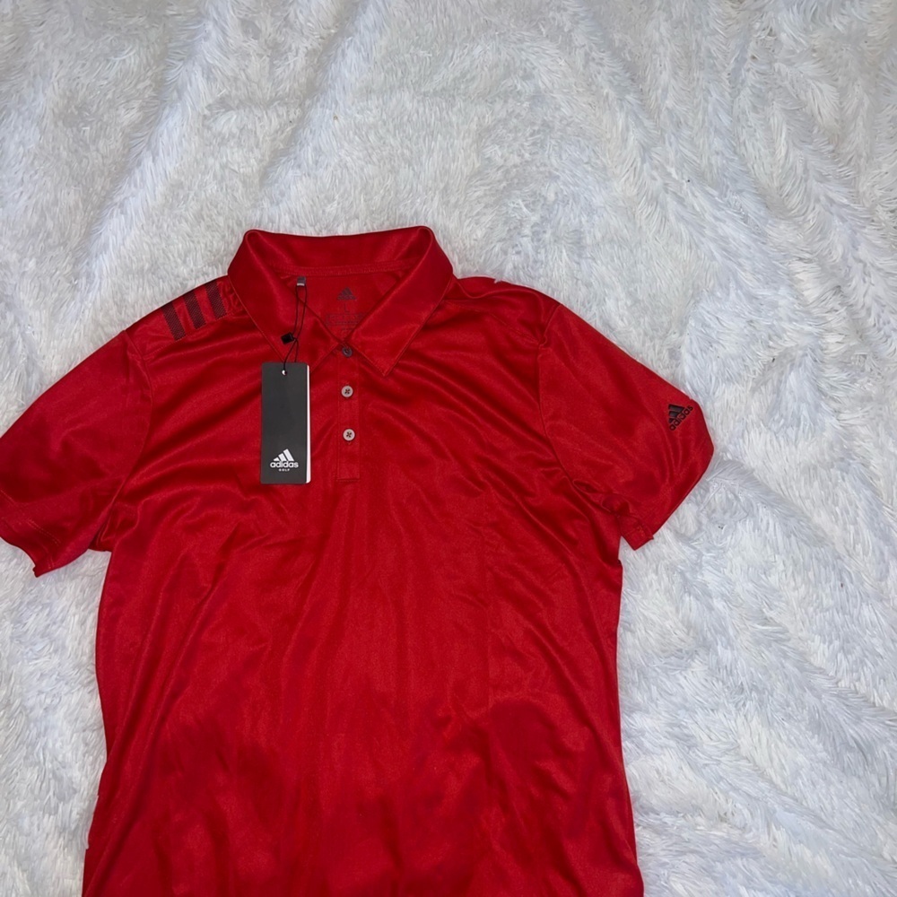 NWT Adidas Women’s Red Golf Polo size Large